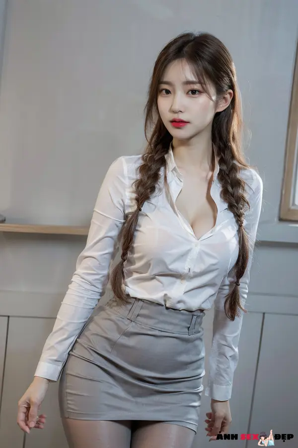 Thư ký váy ngắn sexy hình 7